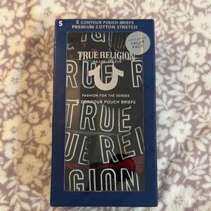 True Religion Black and Red Briefs